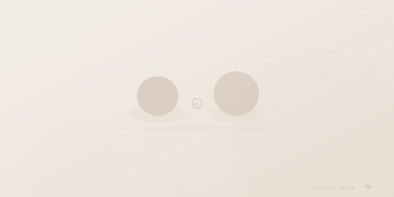 Side-by-side comparison